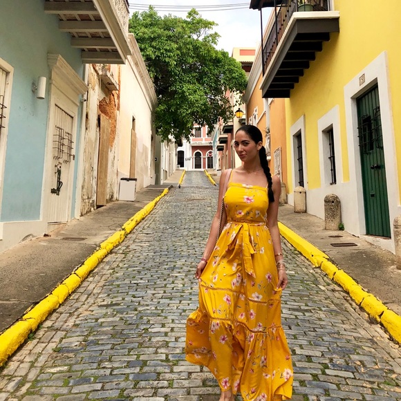 Anthropologie Yellow Maxi Dress - Picture 5 of 5